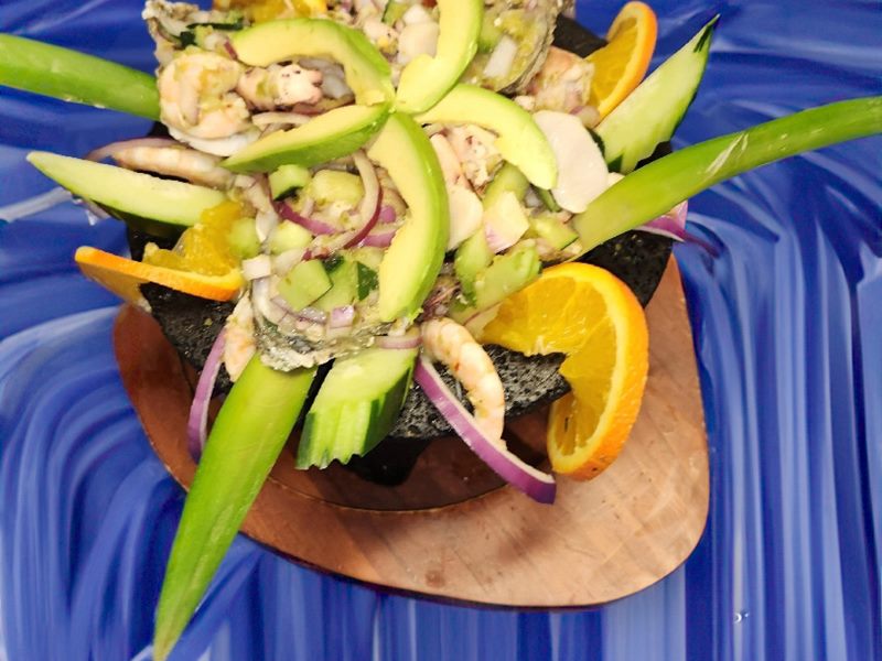 Mariscos Playa Escondida food